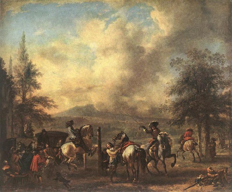 WOUWERMAN, Philips Riding School  4et oil painting image